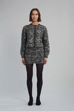 Load image into Gallery viewer, SKYLAR CARDI | IVORY/BLACK TWEED
