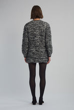 Load image into Gallery viewer, SKYLAR CARDI | IVORY/BLACK TWEED
