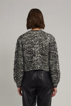 Load image into Gallery viewer, SKYLAR CARDI | IVORY/BLACK TWEED
