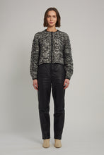 Load image into Gallery viewer, SKYLAR CARDI | IVORY/BLACK TWEED
