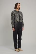 Load image into Gallery viewer, SKYLAR CARDI | IVORY/BLACK TWEED
