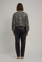 Load image into Gallery viewer, SKYLAR CARDI | IVORY/BLACK TWEED
