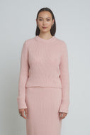 AVA SWEATER | PASTEL PINK