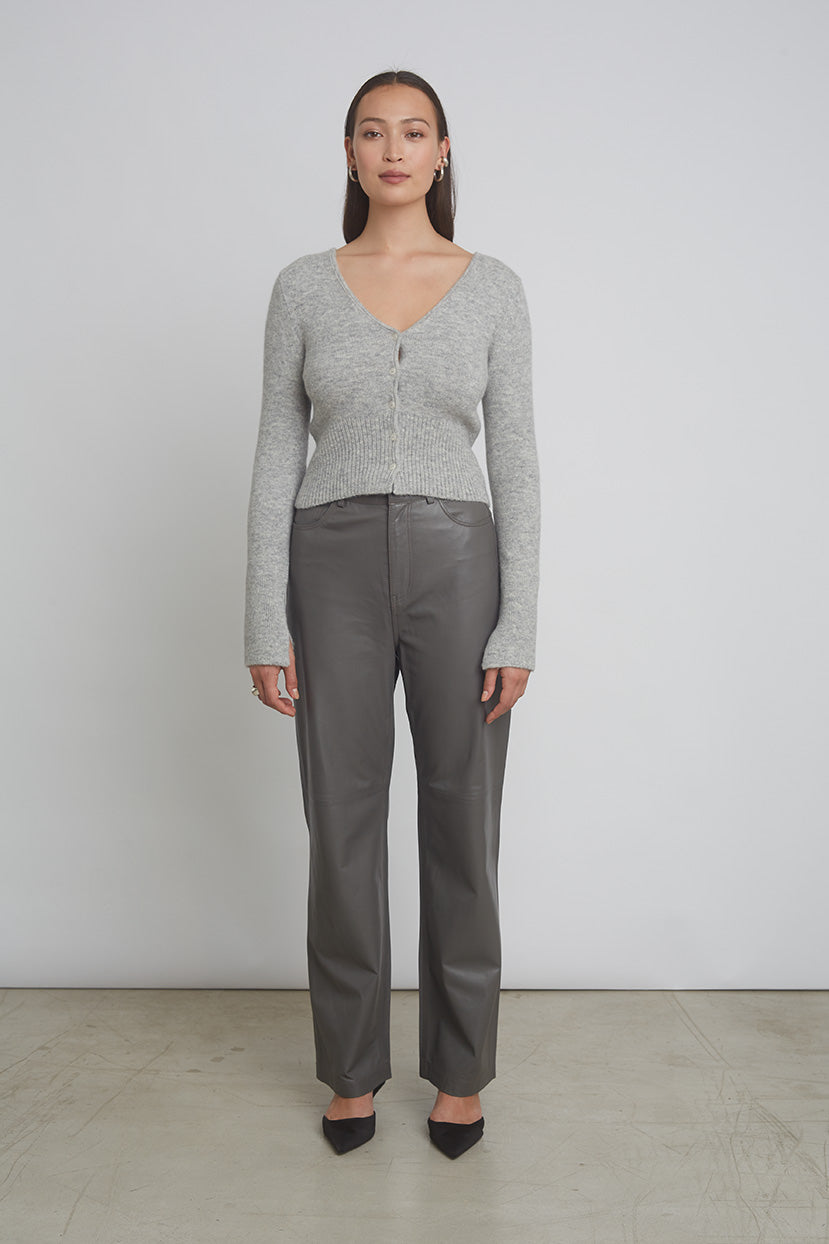 JENNI CARDI | PALE GREY MELANGE – Eleven Six Knits