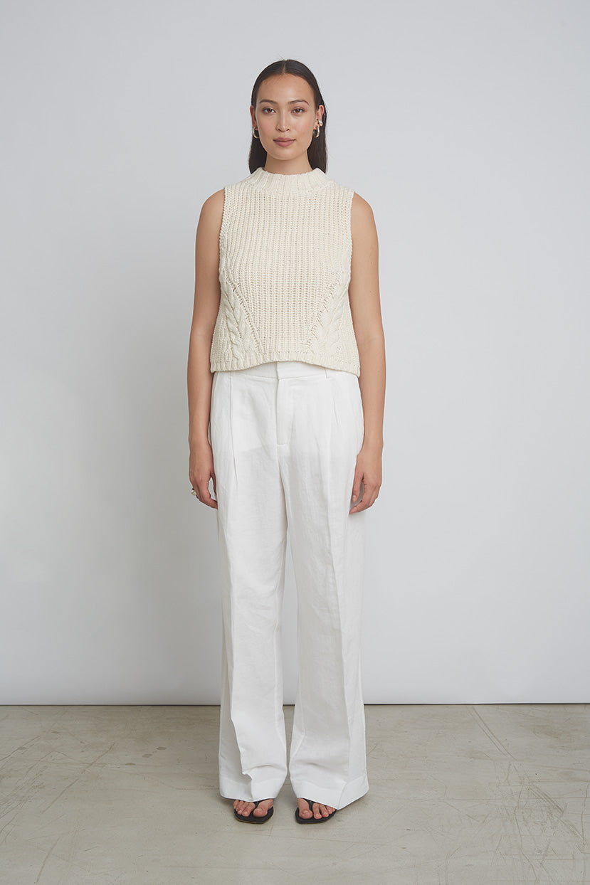 lily white tank top LILY TANK | IVORY