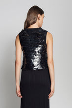 Load image into Gallery viewer, CORA TANK | BLACK W/ BLACK SEQUINS
