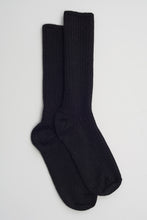 Load image into Gallery viewer, ALI RIBBED SOCK | BLACK
