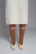 ALI RIBBED SOCK | CAMEL
