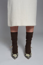 Load image into Gallery viewer, ALI RIBBED SOCK | ESPRESSO
