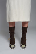 ALI RIBBED SOCK | ESPRESSO
