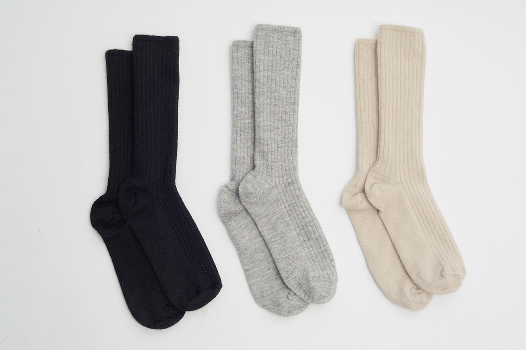 ALI RIBBED SOCK | 3X BUNDLE