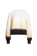 Load image into Gallery viewer, SONIA COLOR-BLOCK SWEATER | IVORY/BUTTER/BLACK
