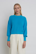 Load image into Gallery viewer, LAYLA SWEATER | CYAN
