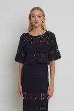 Load image into Gallery viewer, ARDEN CROCHET TOP | BLACK
