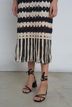 Load image into Gallery viewer, SHAYA STRIPE CROCHET DRESS
