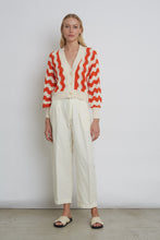 Load image into Gallery viewer, LUNA CARDI | IVORY + TOMATO
