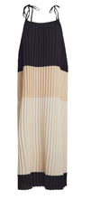 Load image into Gallery viewer, SIMONE COLOR-BLOCK DRESS | BLACK/SAND/IVORY
