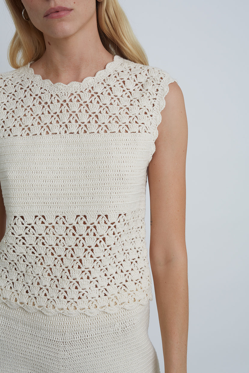 Eleven Six クロッシェ　トップス SARAH CROCHET TOP – Eleven Six Knits