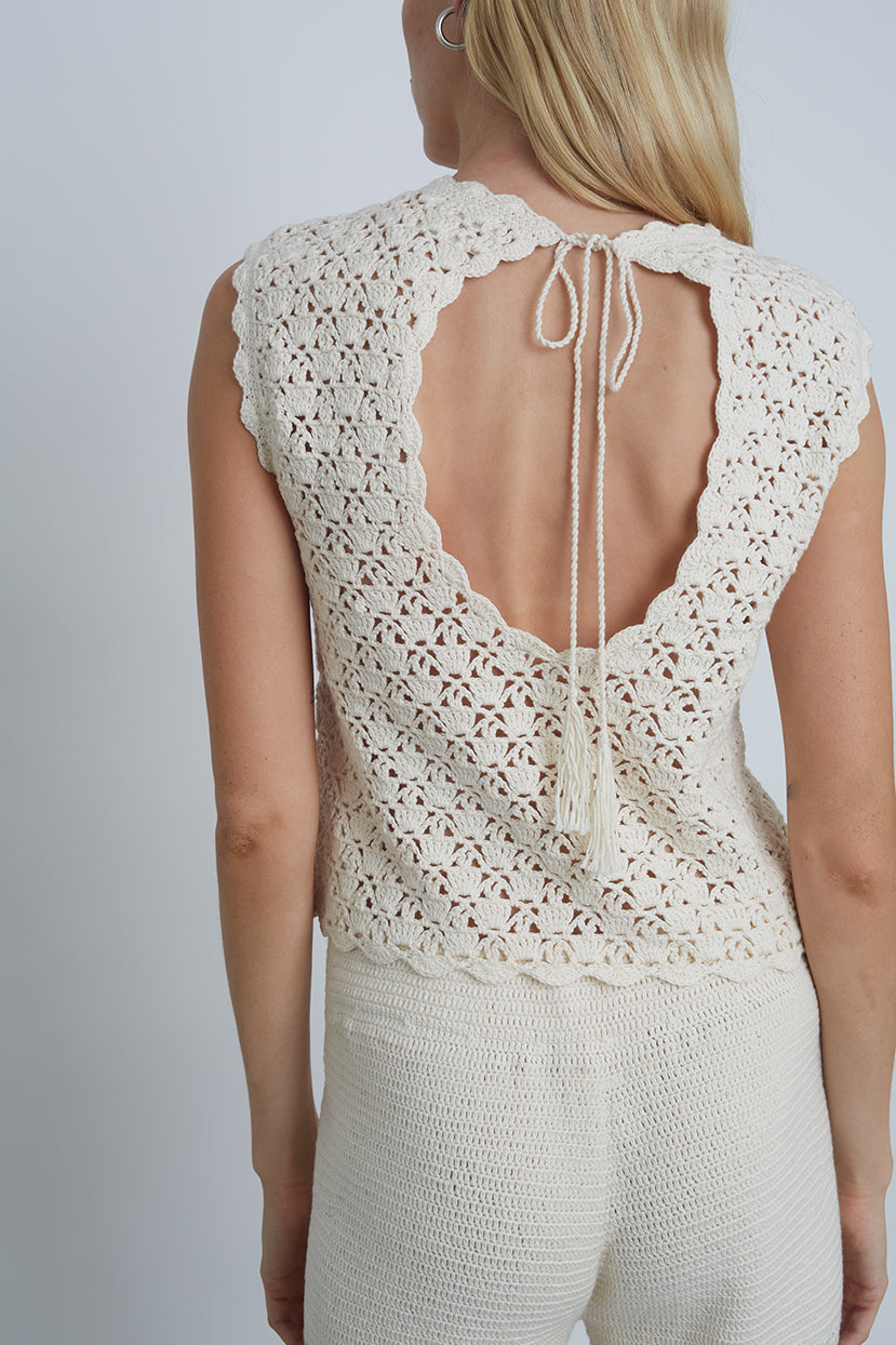 Eleven Six クロッシェ　トップス SARAH CROCHET TOP – Eleven Six Knits