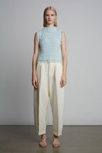 Load image into Gallery viewer, BRIA TANK | IVORY/ROBIN EGG BLUE TWEED
