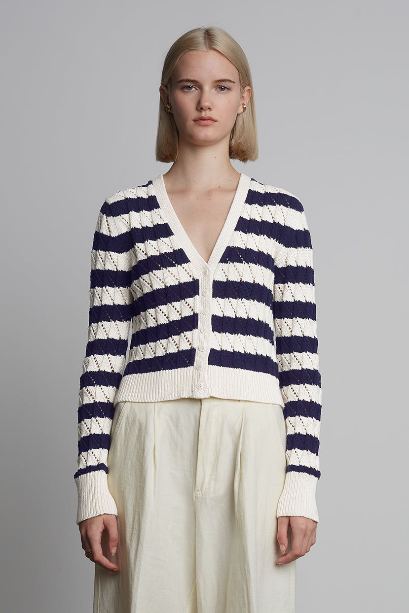 AYA STRIPE CARDI