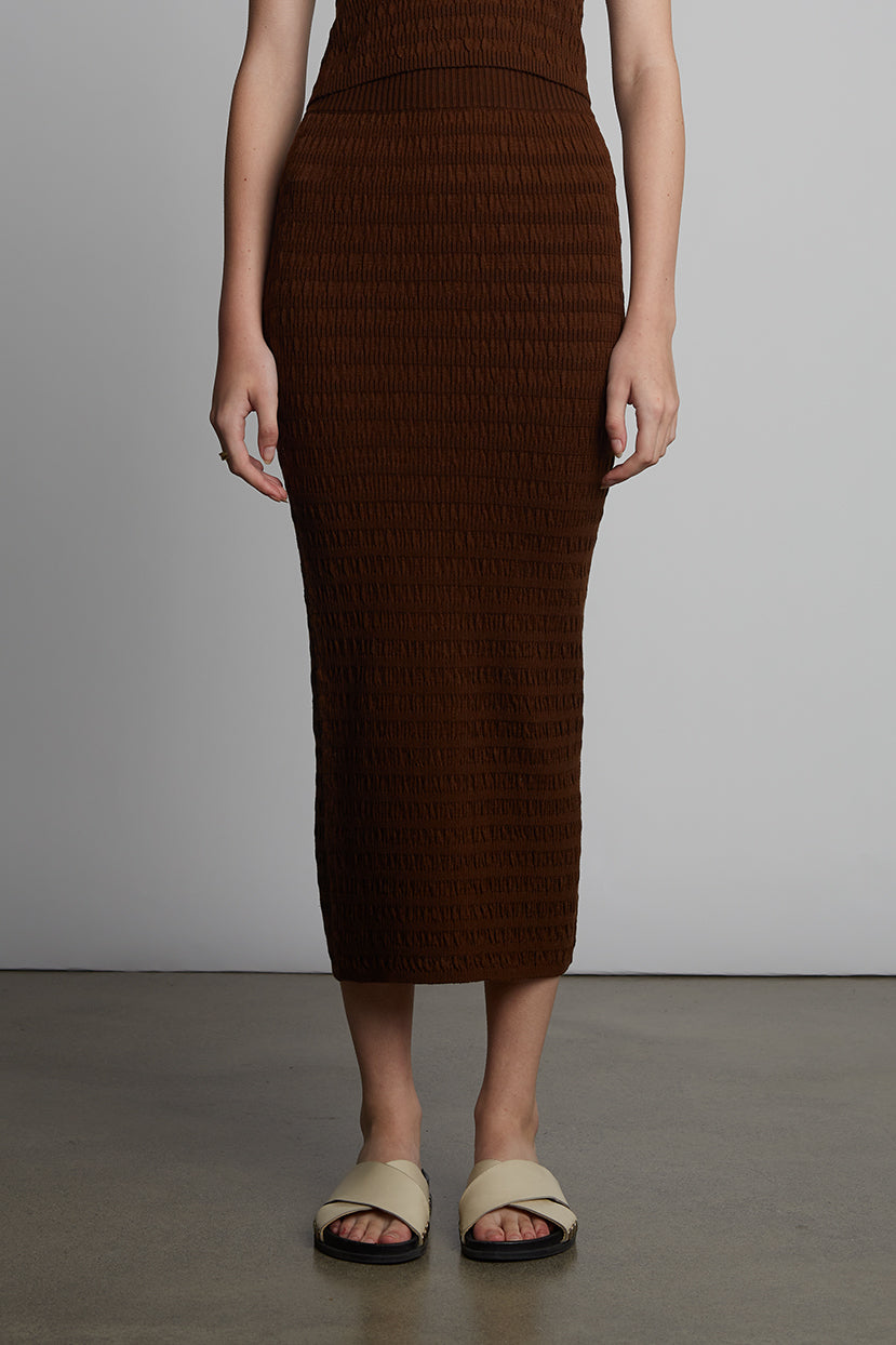 CARRIE TUBE SKIRT | ESPRESSO | EXCLUSIVE