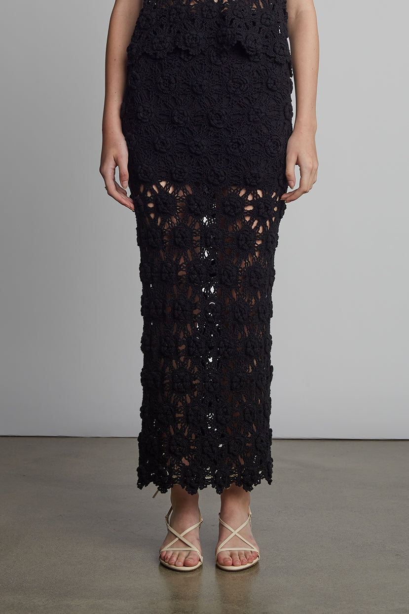 ISA CROCHET SKIRT | BLACK – Eleven Six Knits