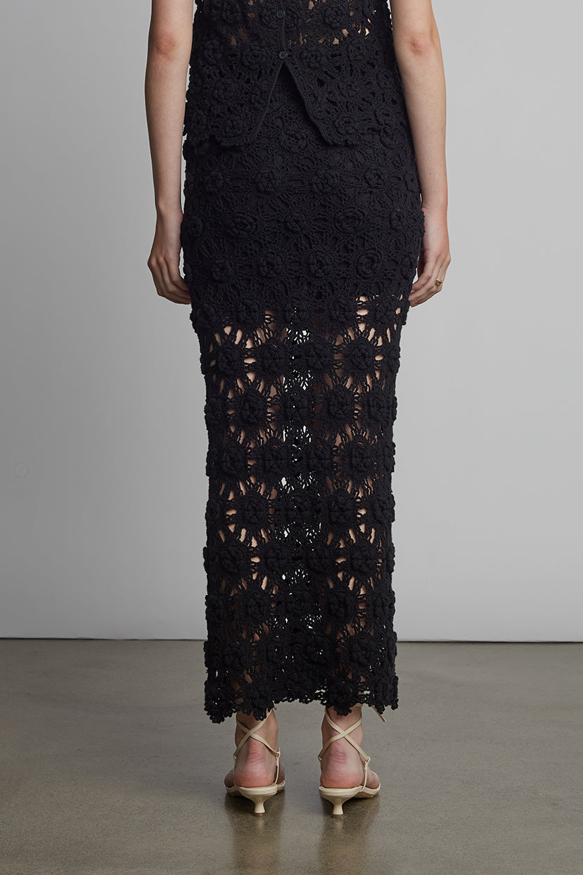 ISA CROCHET SKIRT | BLACK – Eleven Six Knits
