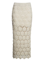 Load image into Gallery viewer, ISA CROCHET SKIRT | IVORY
