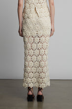 Load image into Gallery viewer, ISA CROCHET SKIRT | IVORY
