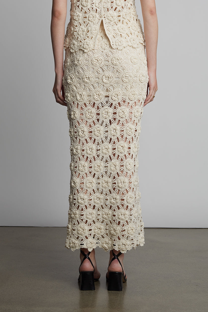 ISA CROCHET SKIRT | IVORY – Eleven Six Knits
