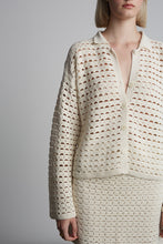 Load image into Gallery viewer, ADA CROCHET SHIRT | IVORY
