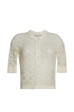 Load image into Gallery viewer, RUBY CROCHET CARDI | IVORY
