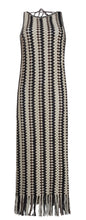 Load image into Gallery viewer, NATALIE CROCHET DRESS | IVORY/ESPRESSO/BLACK
