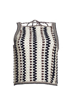 Load image into Gallery viewer, KERRY CROCHET TOP | IVORY/ESPRESSO/BLACK
