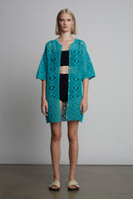 Load image into Gallery viewer, VIOLET CROCHET COVER UP | AQUA MARINE
