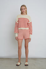 Load image into Gallery viewer, LAYLA STRIPE SWEATER | IVORY + ROSSO
