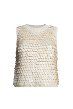 Load image into Gallery viewer, CORA SEQUIN TANK | IVORY W/ IVORY SEQUINS
