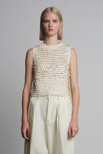 Load image into Gallery viewer, CORA SEQUIN TANK | IVORY W/ IVORY SEQUINS
