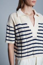 Load image into Gallery viewer, LARIA STRIPE POLO SWEATER
