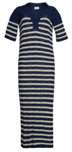 Load image into Gallery viewer, EMMIE STRIPE DRESS | NAVY + IVORY STRIPE
