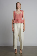 Load image into Gallery viewer, MALI STRIPE CAMI | IVORY + ROSSO STRIPE
