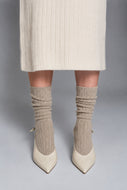 ALI RIBBED SOCK | OATMEAL
