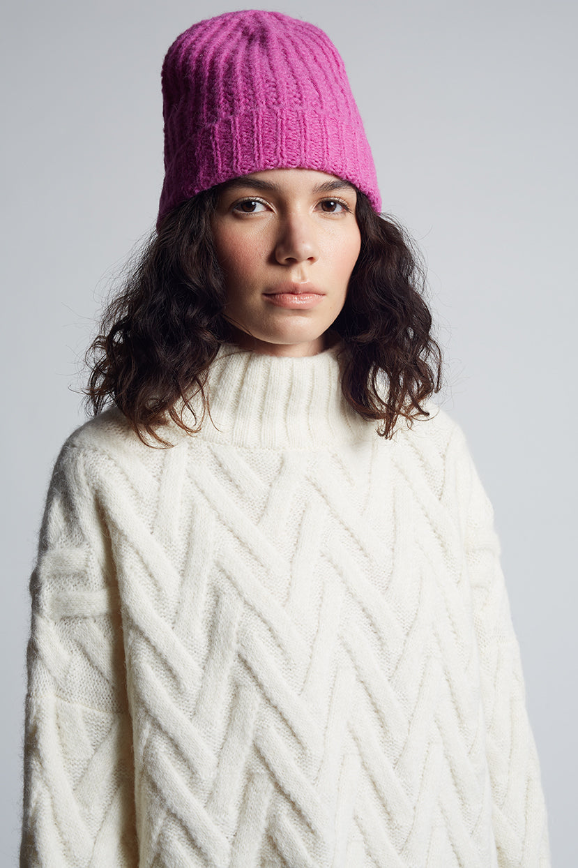 SOPHIA HAT | BRIGHT FUCHSIA – Eleven Six Knits