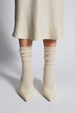 Load image into Gallery viewer, ALI RIBBED SOCK | IVORY
