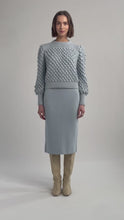 Load and play video in Gallery viewer, CAMILA SWEATER | POWDER BLUE
