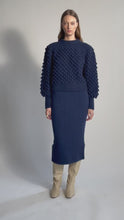 Load and play video in Gallery viewer, PIA TUBE SKIRT | NAVY
