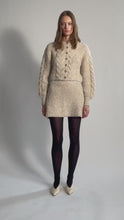 Load and play video in Gallery viewer, ISLA TWEED MINI SKIRT

