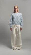 Load and play video in Gallery viewer, HALLY SWEATER | POWDER BLUE
