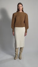 Load and play video in Gallery viewer, CAMILA SWEATER | CAMEL
